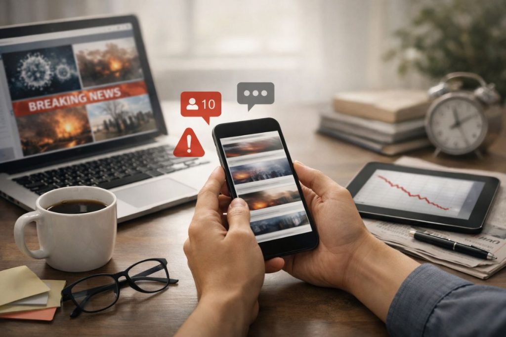 Doomscrolling as a Public Information Problem